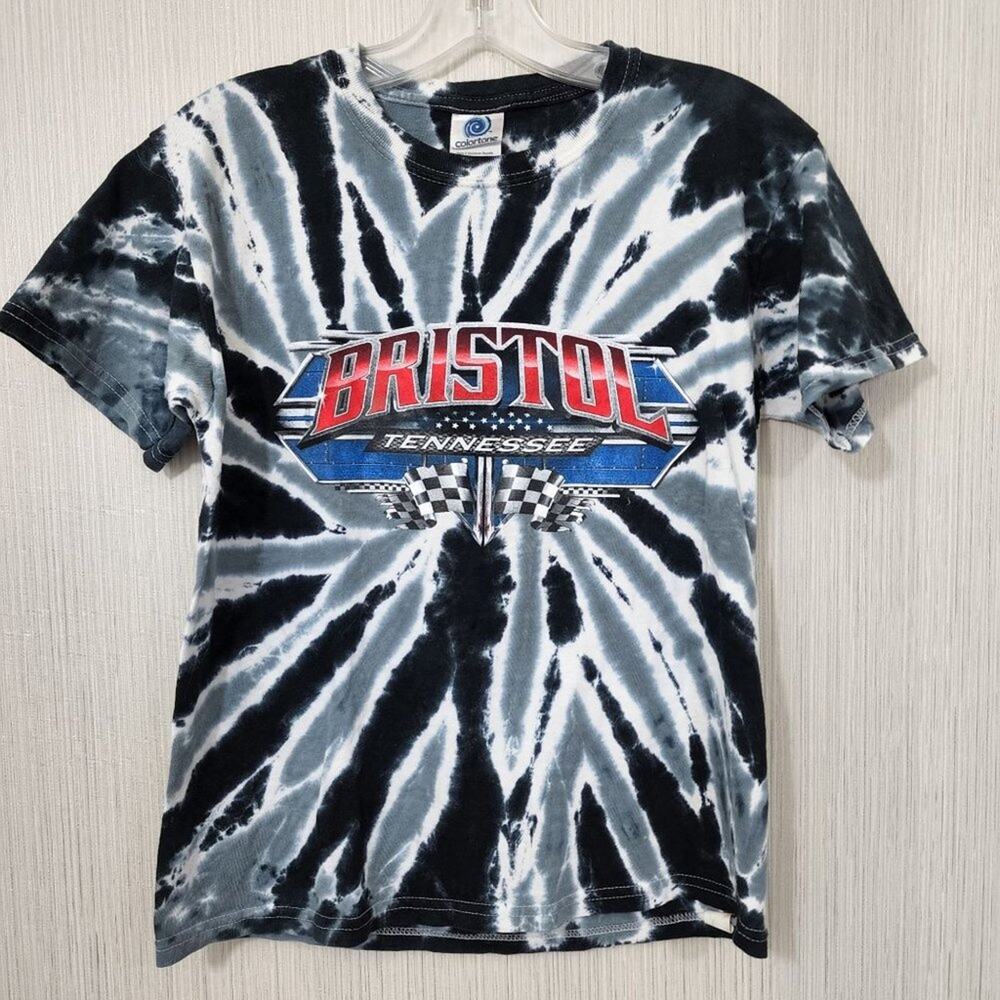 Colortone tie dye Bristol, Tenn Nascar 2019 America's race graphic t-shirt Boy M